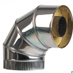 Сэндвич отвод 90° 160/240 (нерж 1 / нерж 0,5)